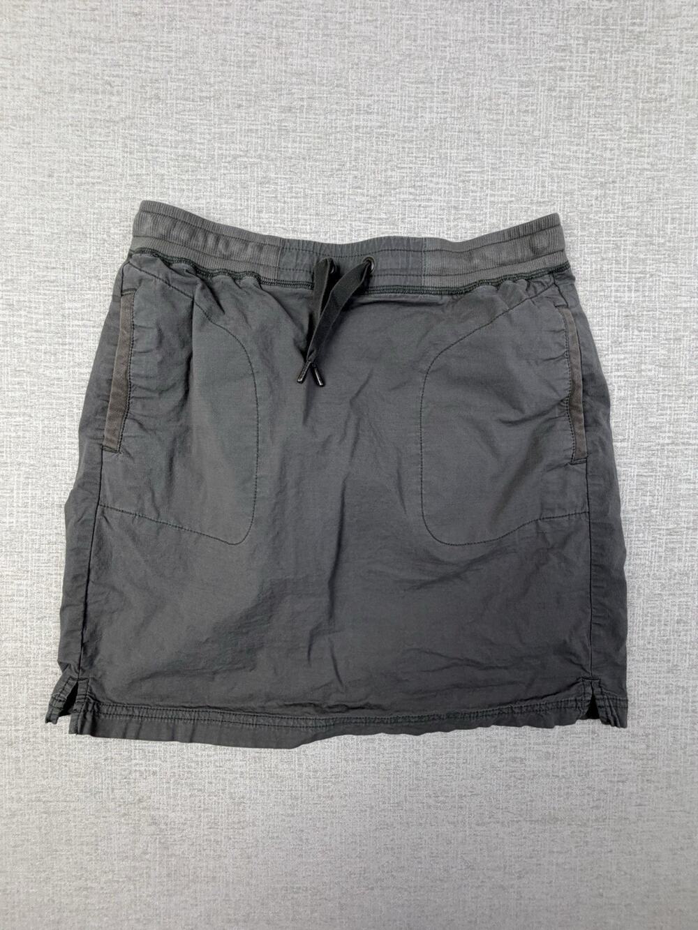 L.L.Bean Women’s XS Gray Stretch Pull On Skort Hiking Outdoor Drawstring